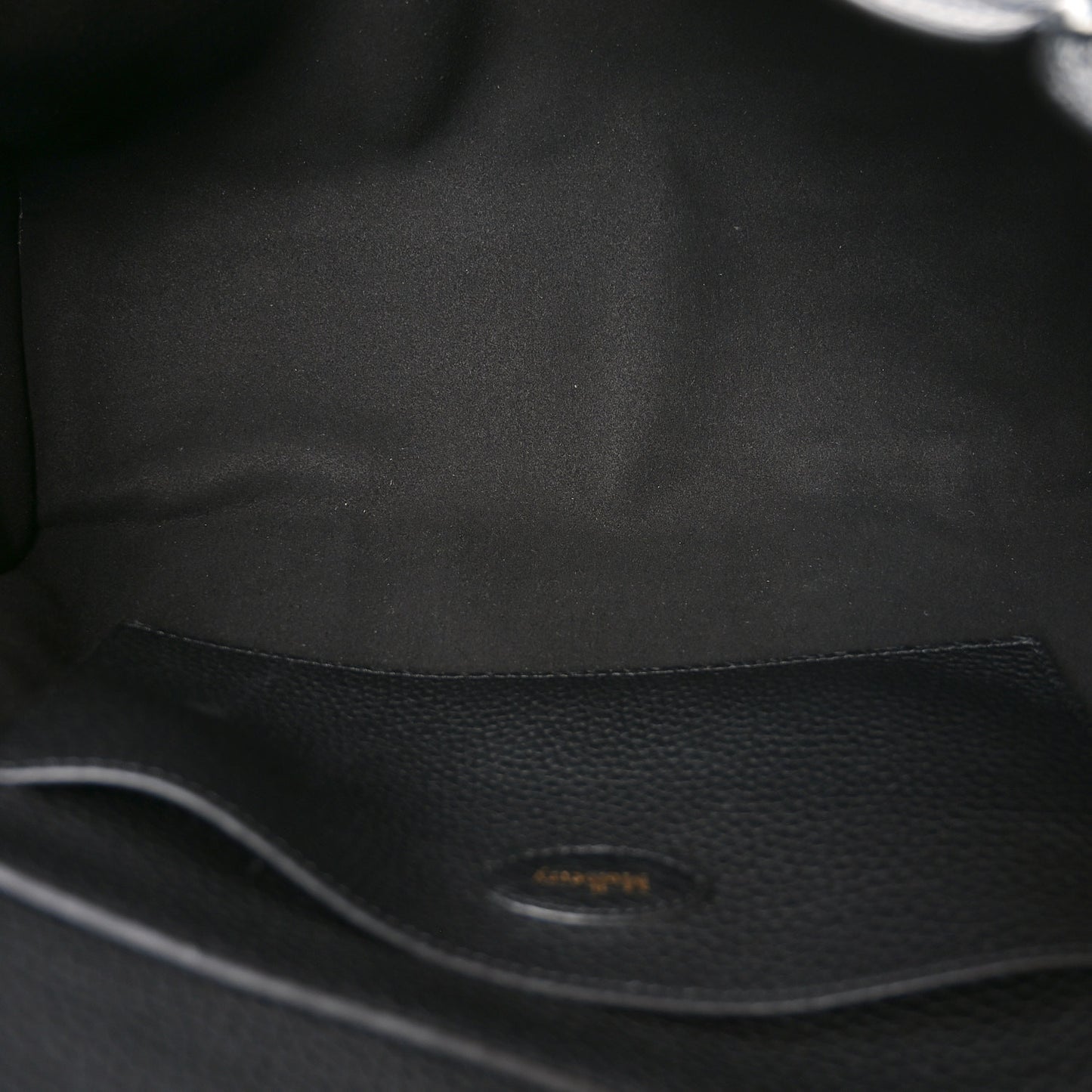 Heavy Grain Small Soft Bayswater Satchel Black