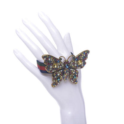 Gucci Web Crystal Butterfly Bracelet Multicolor 2 of 5