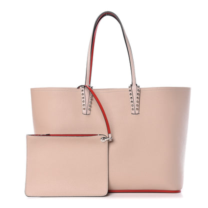 Christian Louboutin Calfskin Spikes East West Cabata Tote Ballerina 1 of 17