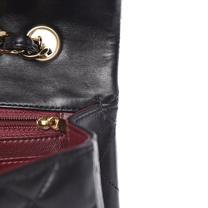 Chanel Lambskin Quilted Jumbo Single Flap Black 10 of 12