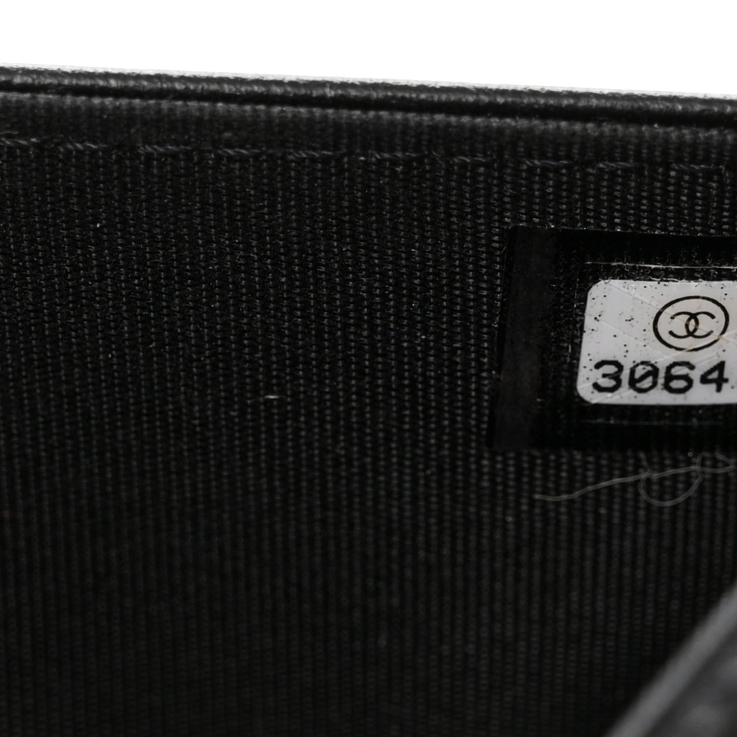 Caviar Quilted Boy Wallet On Chain WOC Black