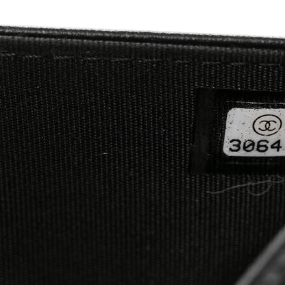 Chanel Caviar Quilted Boy Wallet On Chain WOC Black 8 of 14