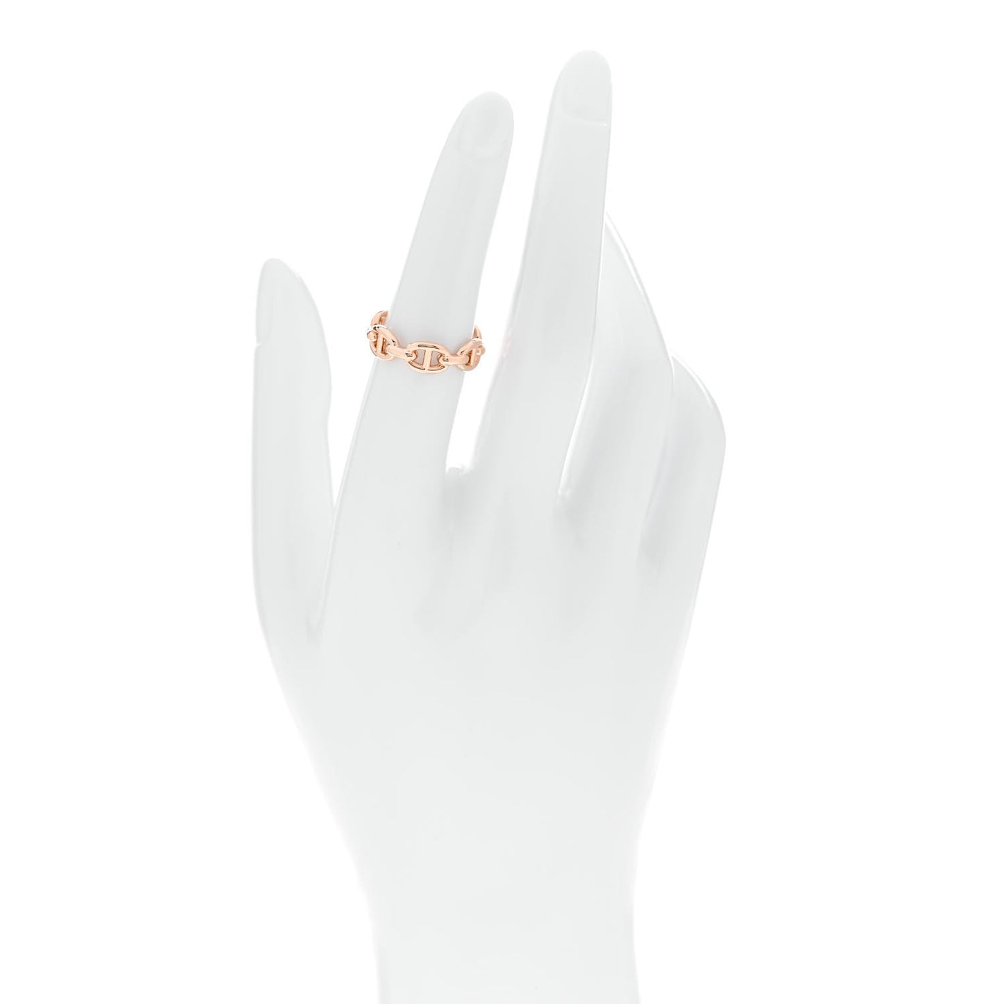 18K Rose Gold PM Chaine d'Ancre Enchainee Ring 52 6