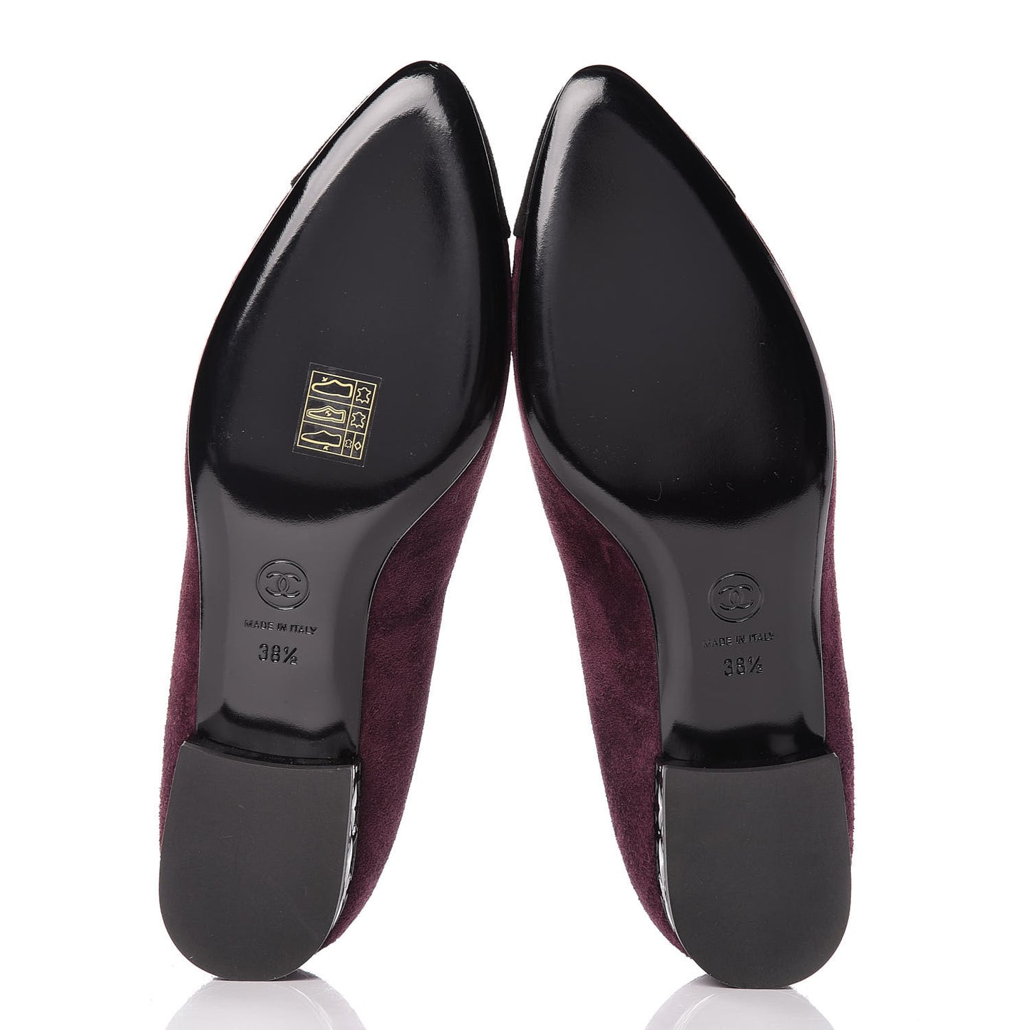 Suede Cap Toe Moccasin Loafers 38.5 Burgundy Black