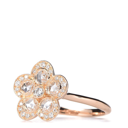 Tiffany 18K Rose Gold Diamond Garden Flower Ring 51 5.75 3 of 5