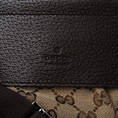 Gucci GG Monogram Double Pocket Belt Bag Dark Brown 8 of 15