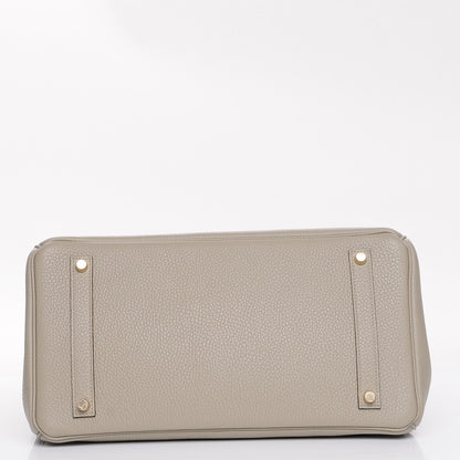 Hermes Taurillon Clemence Birkin 35 Sauge 6 of 27