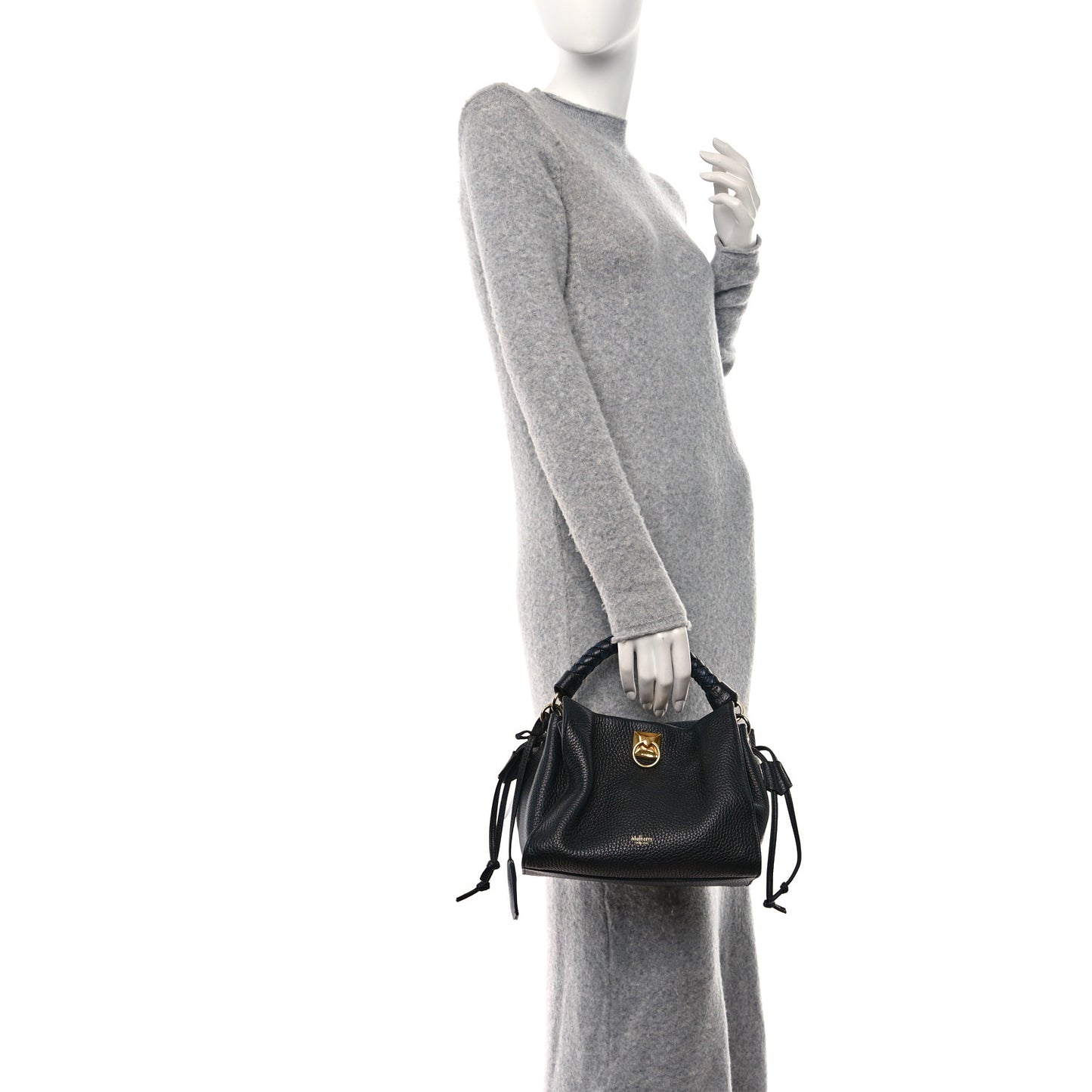 Heavy Grain Iris Tote Black