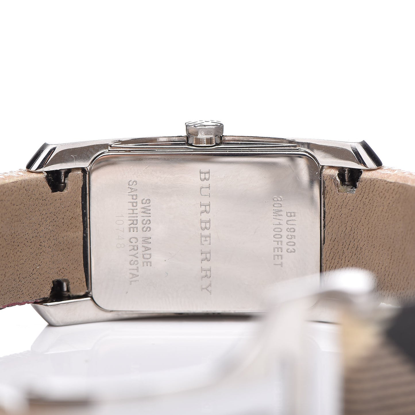 Stainless Steel Calfskin 20mm Heritage Nova Check Quartz Watch BU9503