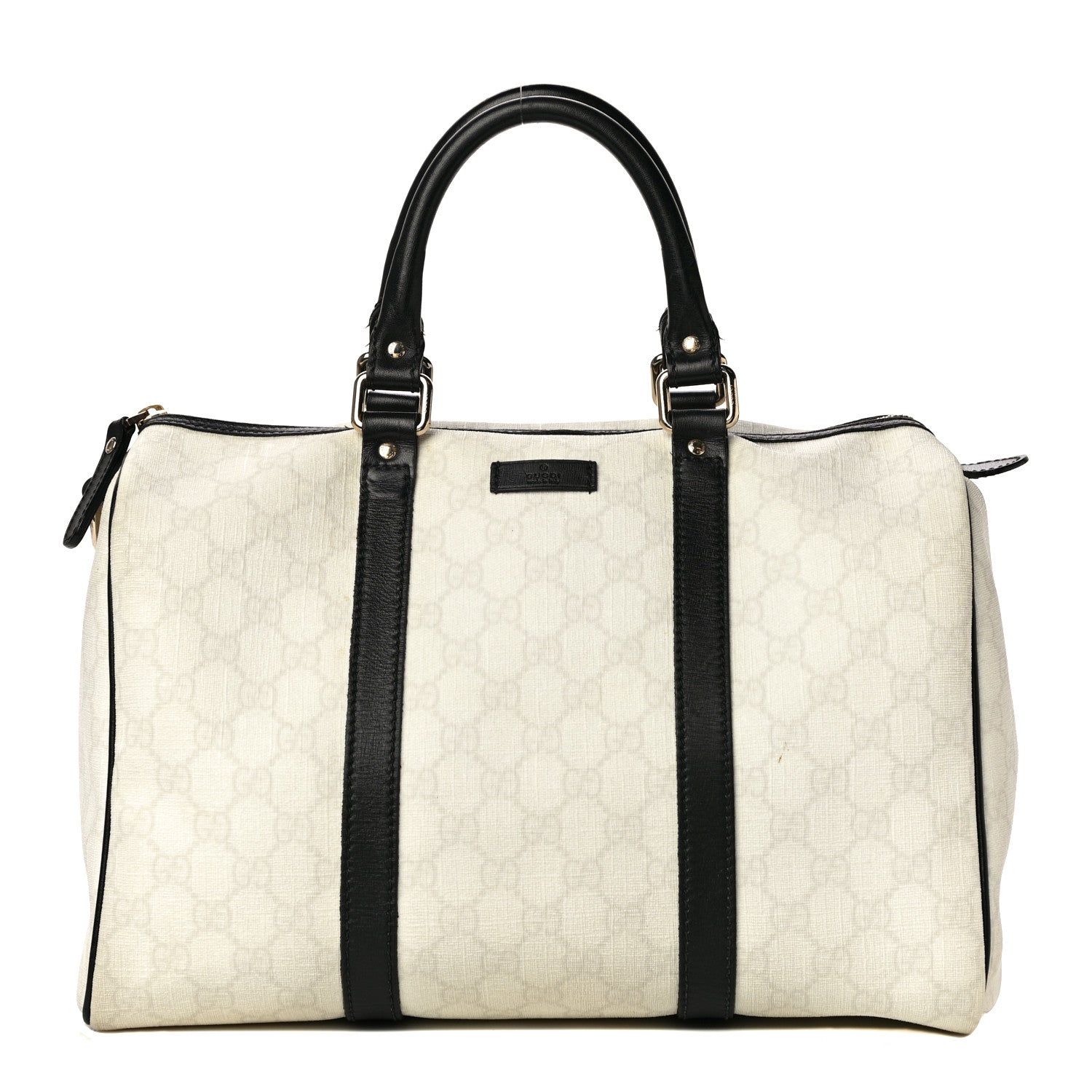 Gucci GG Plus Monogram Medium Joy Boston White Black 1 of 22