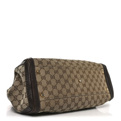 Gucci Monogram Medium GG Running Tote Dark Brown 5 of 20
