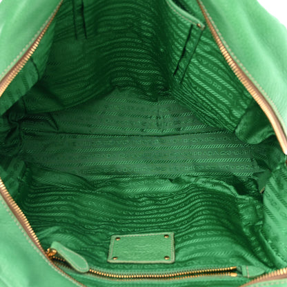 Prada Cervo Logo Embossed Folding Tote Acquamarina 5 of 16