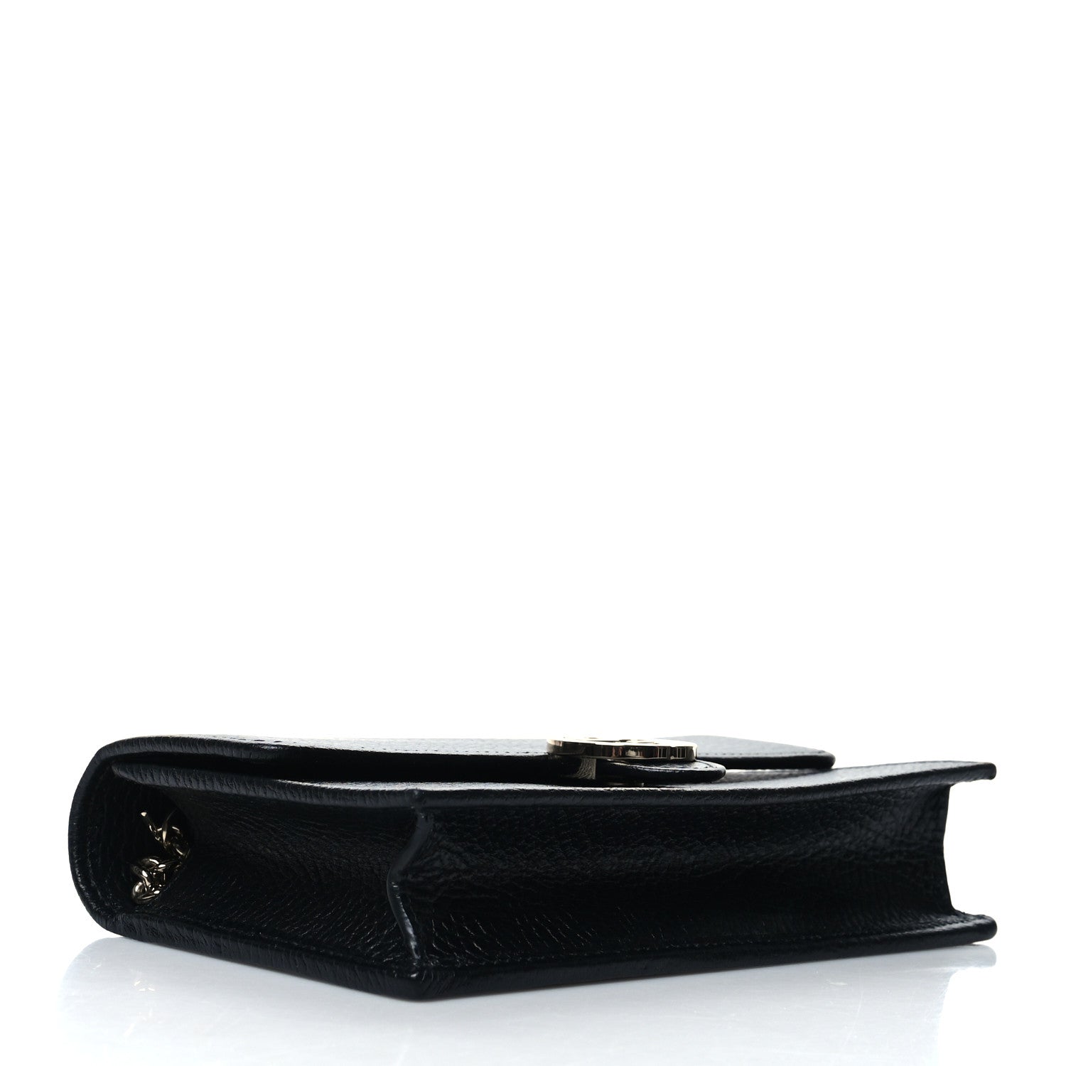Gucci Dollar Calfskin Interlocking G Chain Wallet Black 4 of 10