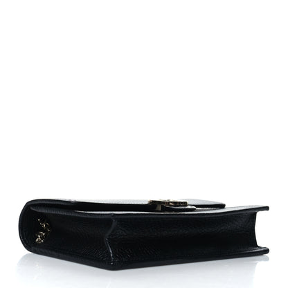 Gucci Dollar Calfskin Interlocking G Chain Wallet Black 4 of 10