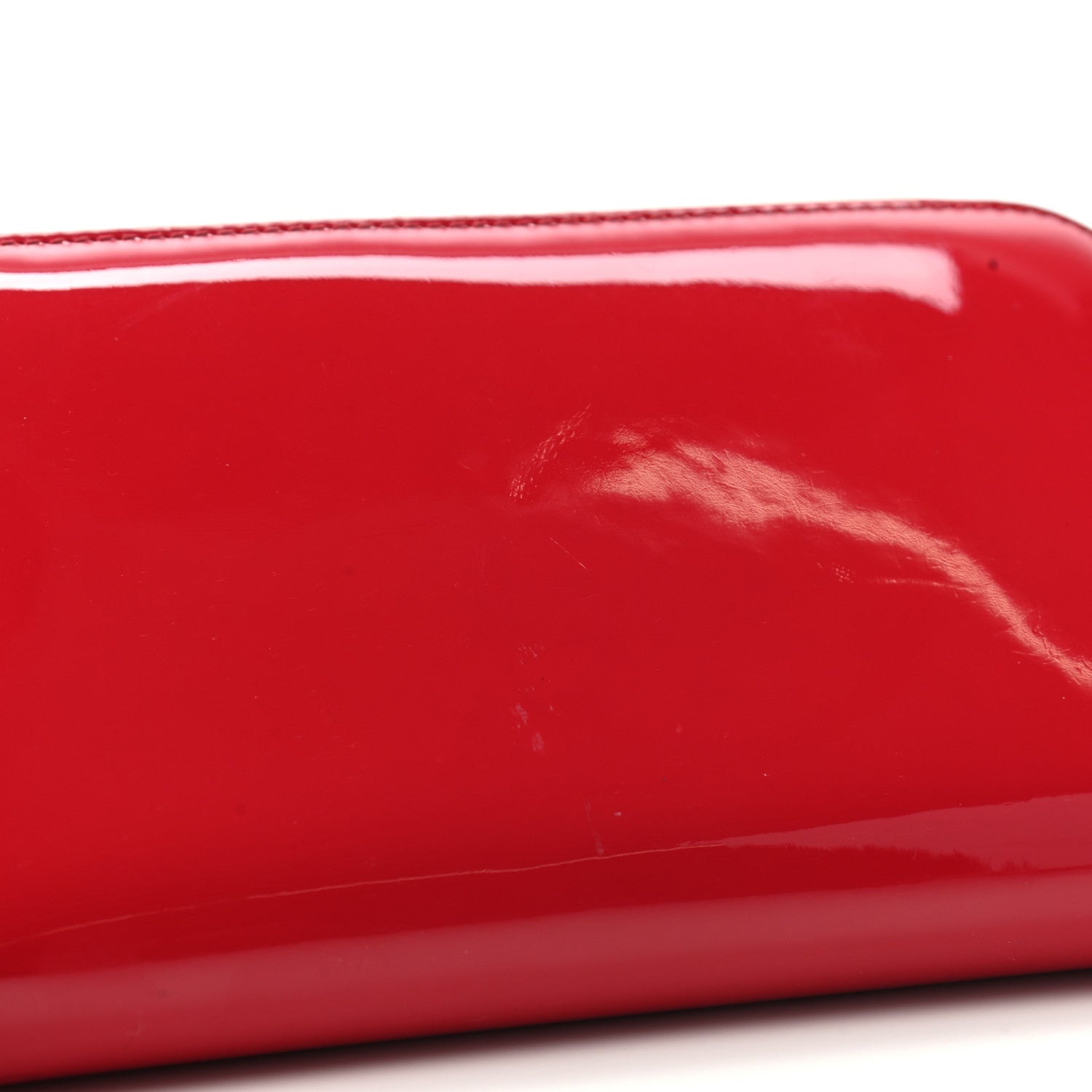 Versace Patent Palazzo Medusa Zip Around Wallet Red 10 of 12
