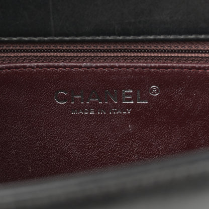 Chanel Calfskin Embossed New Medium Paris Salzburg Boy Flap Black 6 of 11
