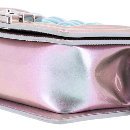 Chanel Iridescent Patent Calfskin PVC Quilted Small Boy Flap Light Purple 10 of 10