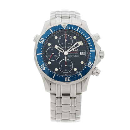 Omega Stainless Steel 41mm Seamaster Professional Chronograph Automatic Watch Blue 2225.80.00 1 of 4