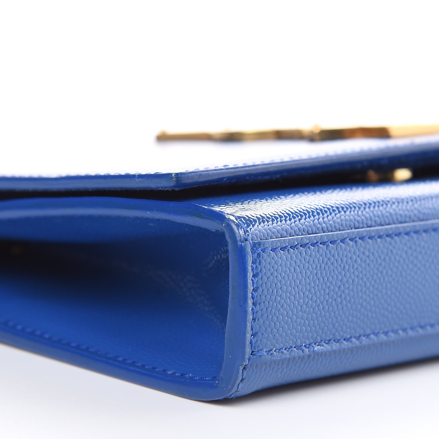 Saint Laurent Grain De Poudre Small Classic Monogram Kate Satchel Royal Blue 7 of 12