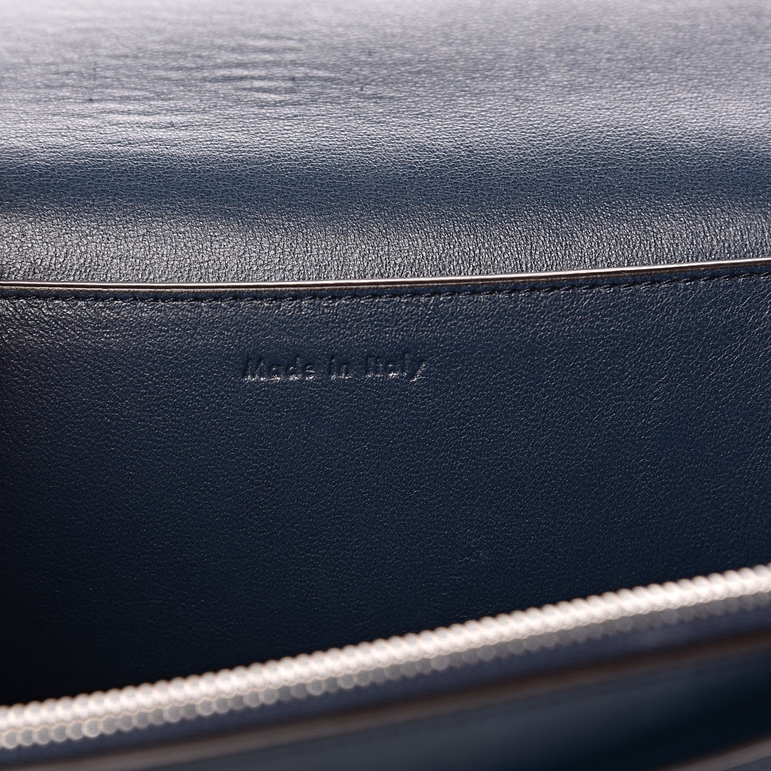 Celine Shiny Smooth Calfskin Medium Frame Shoulder Bag Steel Blue Plum 6 of 13