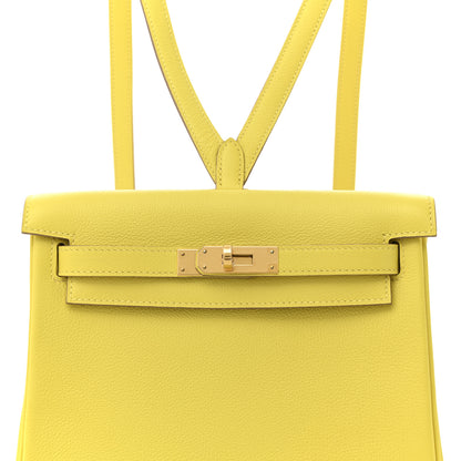 Hermes Evercolor Kelly Ado Backpack Lime 8 of 11