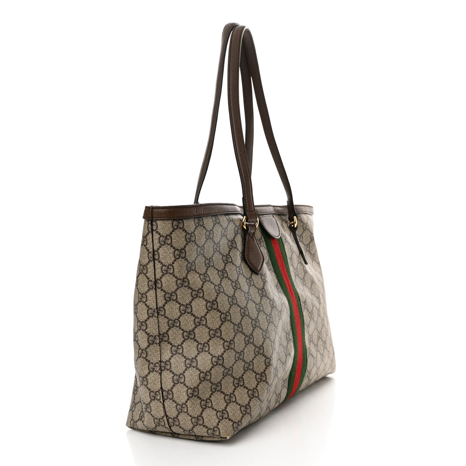 Gucci GG Supreme Monogram Medium Ophidia Shopping Tote Brown 3 of 13