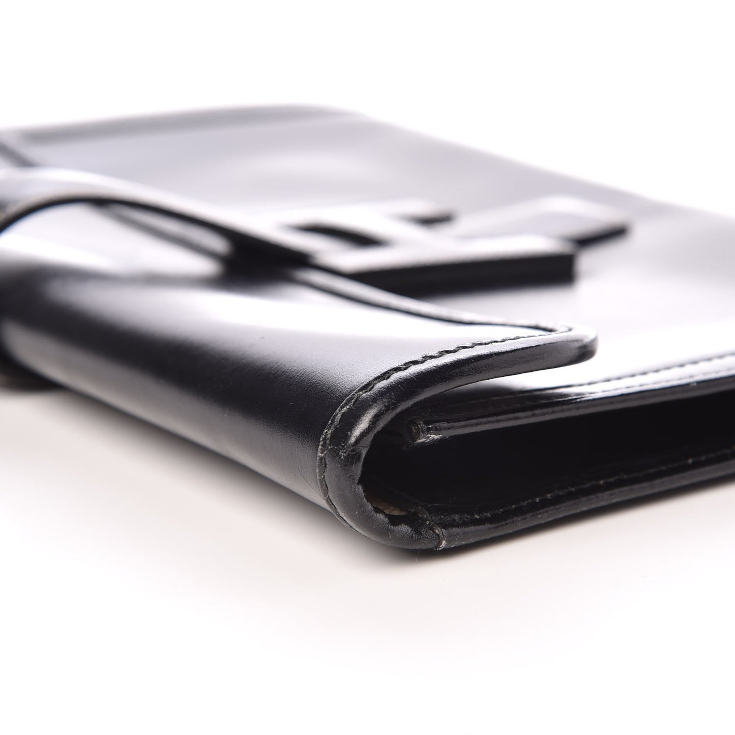 Box Calf Jige PM Clutch Black