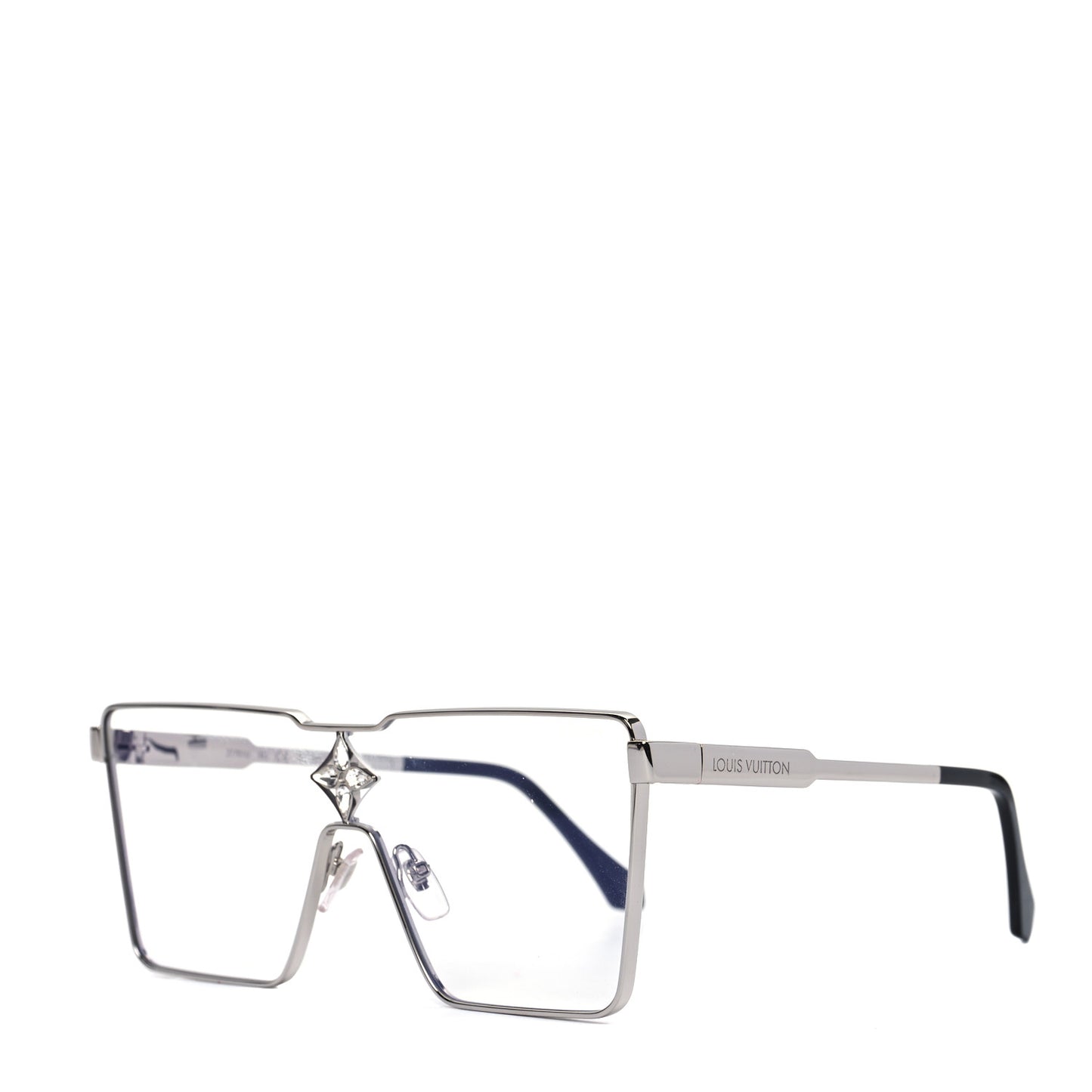 Metal Crystal Cyclone Sunglasses Z1701U Silver