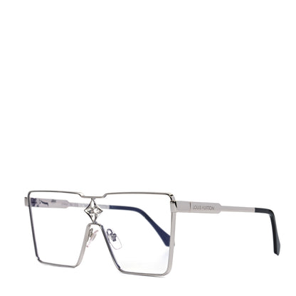 Louis Vuitton Metal Crystal Cyclone Sunglasses Z1701U Silver 1 of 8