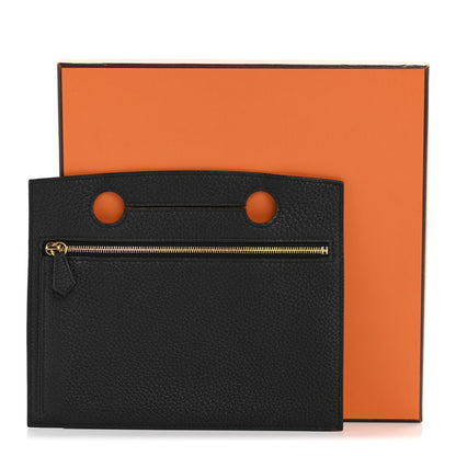 Hermes Togo Backpocket Pouch 25 Black 9 of 9