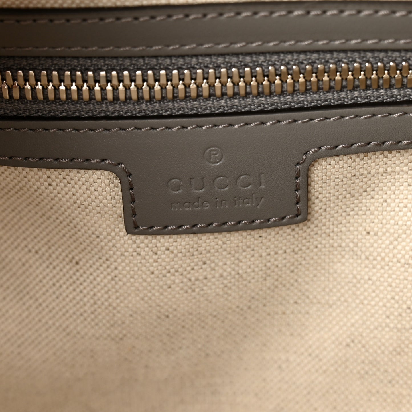 Calfskin GG Tennis Embossed Duffle Bag  Grey