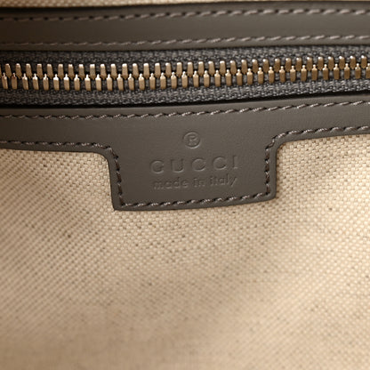 Gucci Calfskin GG Tennis Embossed Duffle Bag  Grey 5 of 10