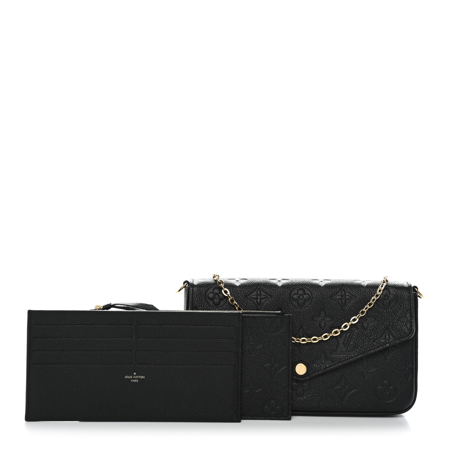 Empreinte Pochette Felicie Chain Wallet Black