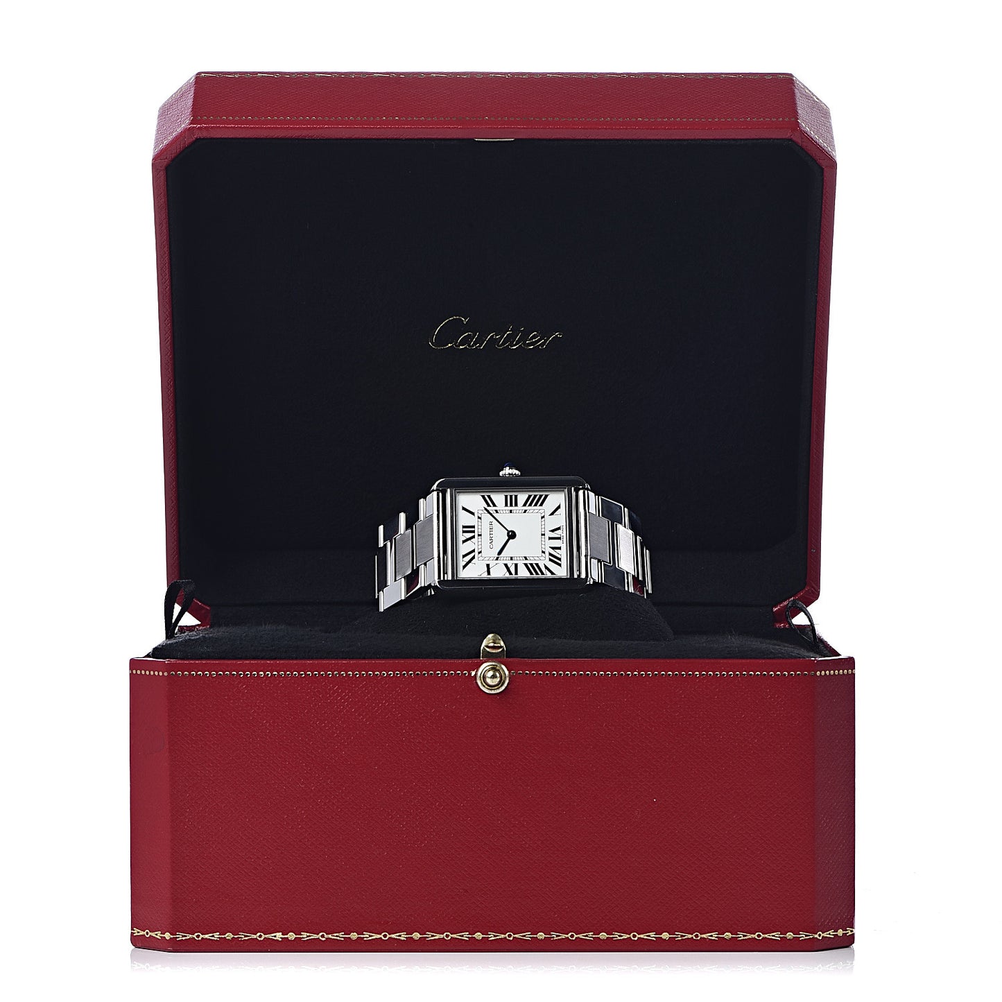 Stainless Steel 27mm Tank Solo Quartz Watch