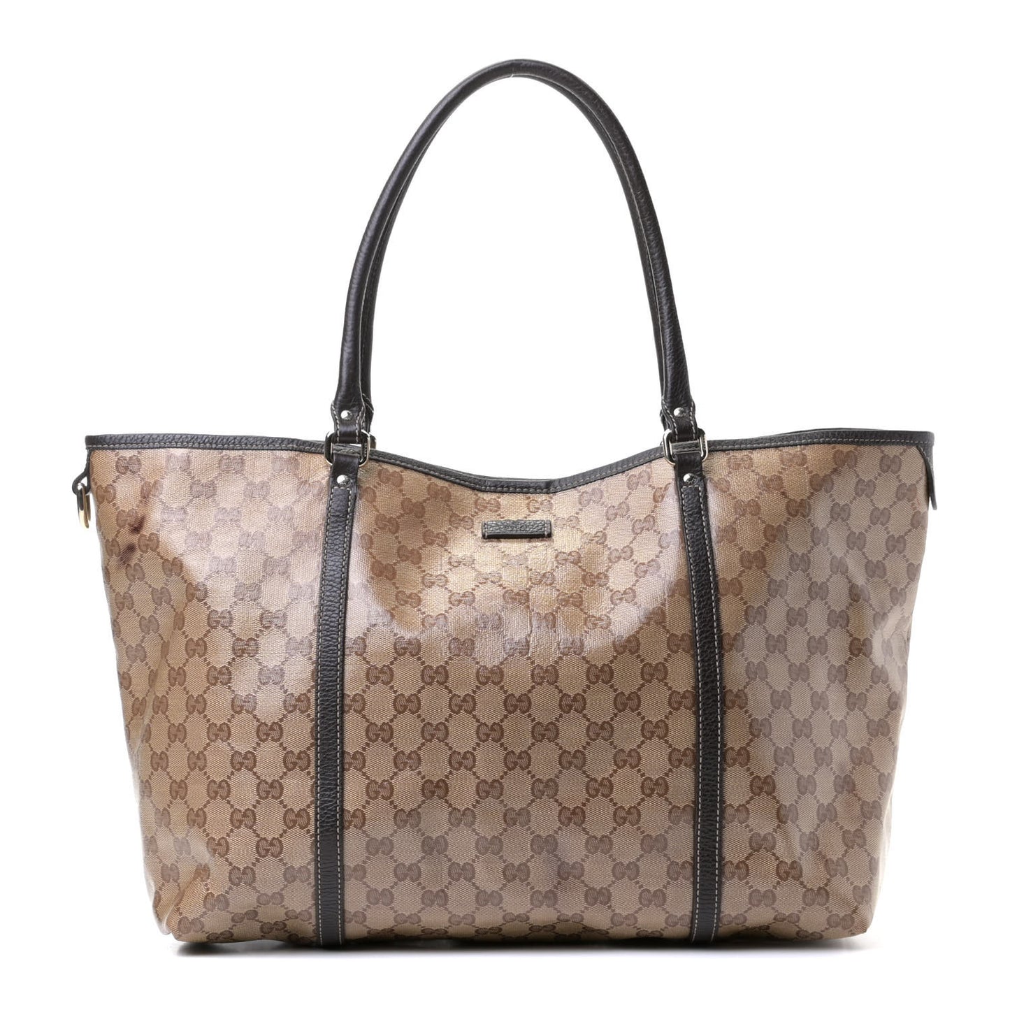 Crystal Monogram Large Joy Tote Beige Ebony Testa di Moro