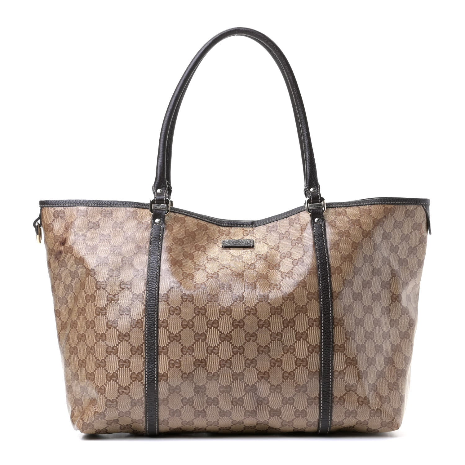 Gucci Crystal Monogram Large Joy Tote Beige Ebony Testa di Moro 1 of 6