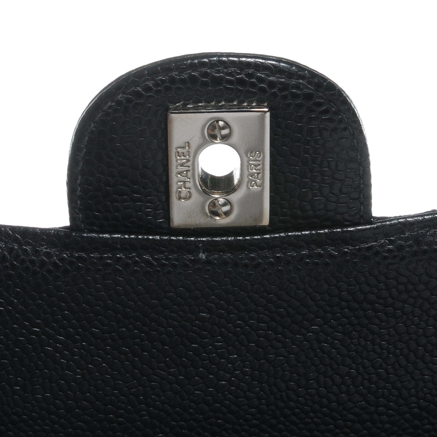 Caviar Jumbo Single Flap Black