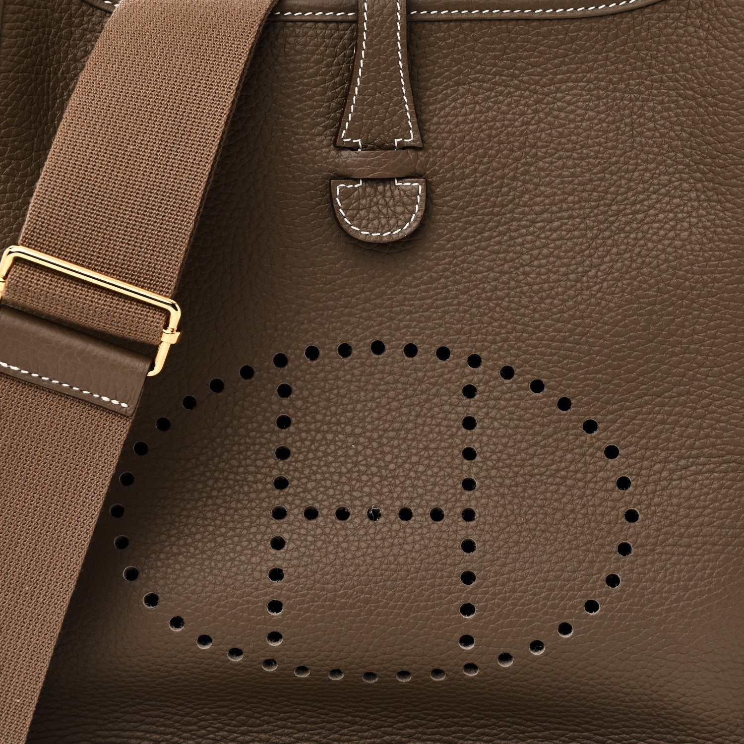 Hermes Taurillon Clemence Evelyne III PM  Etoupe 8 of 10
