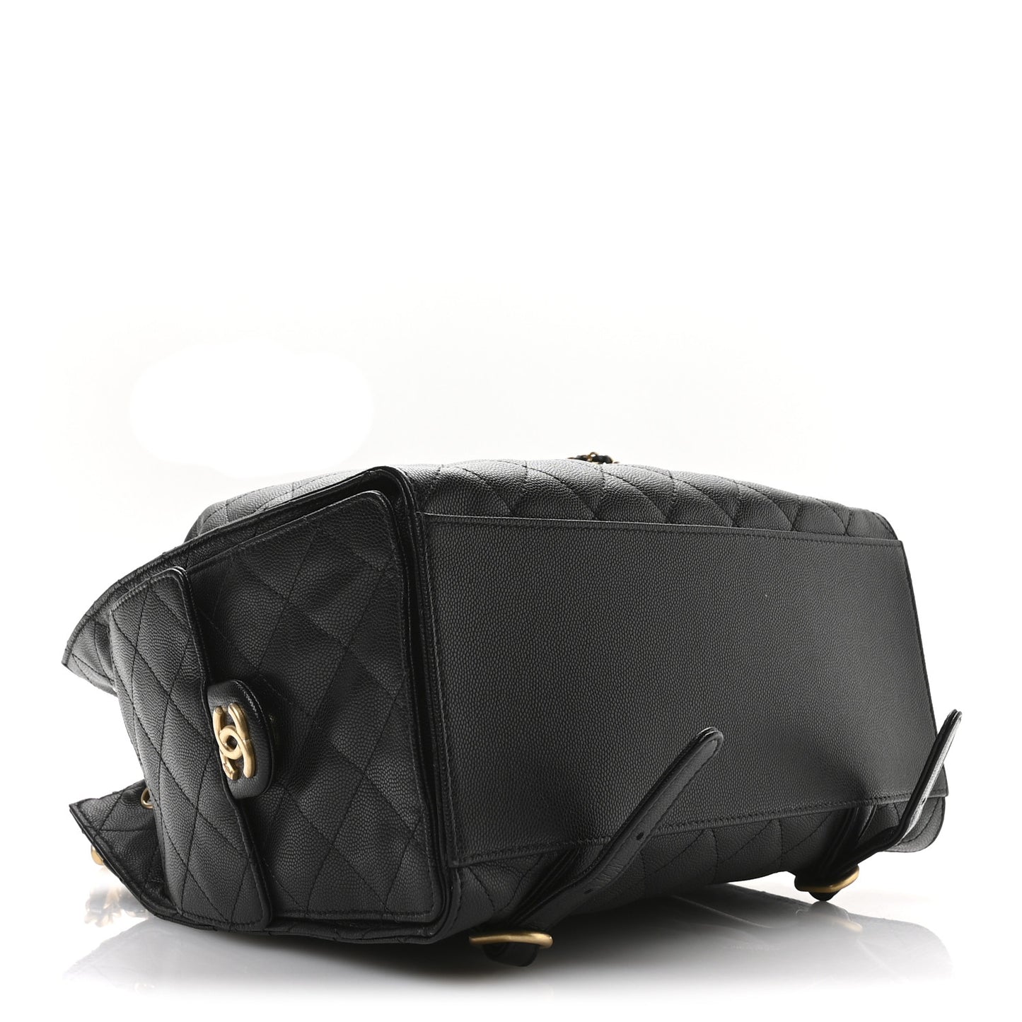 Caviar Quilted Large Chanel 25 Backpack Black