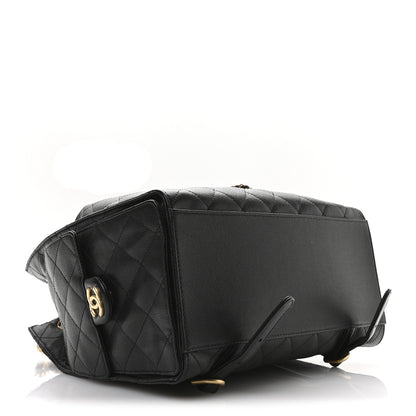 Chanel Caviar Quilted Large Chanel 25 Backpack Black 4 of 11