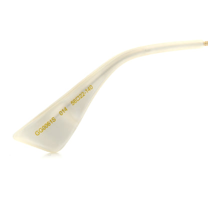 Gucci Metal Round Frame Tiger Print Sunglasses GG0061S Gold 6 of 8