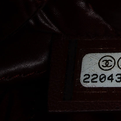 Chanel Lambskin Patchwork Medium Cosmetic Case Multicolor Burgundy 7 of 7