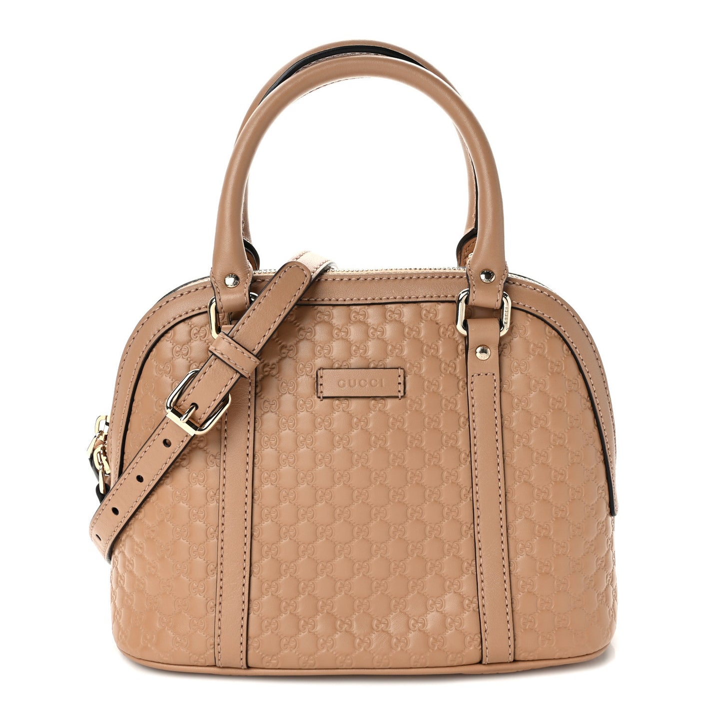 Soft Microguccissima Mini Dome Bag Camelia