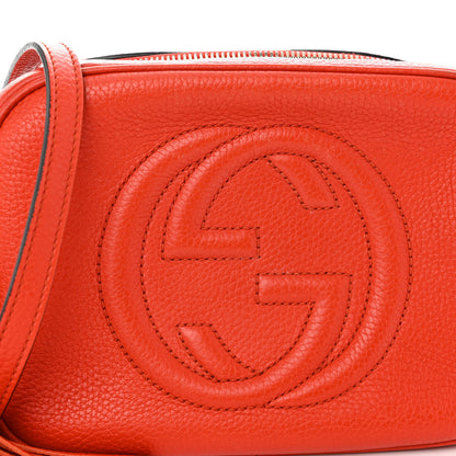Gucci Pebbled Calfskin Small Soho Disco Bag Sun Orange 8 of 10