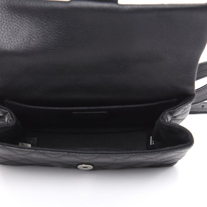 Chanel Grained Calfskin Quilted 2.55 Reissue Flap Belt Bag Clutch Black 5 of 13