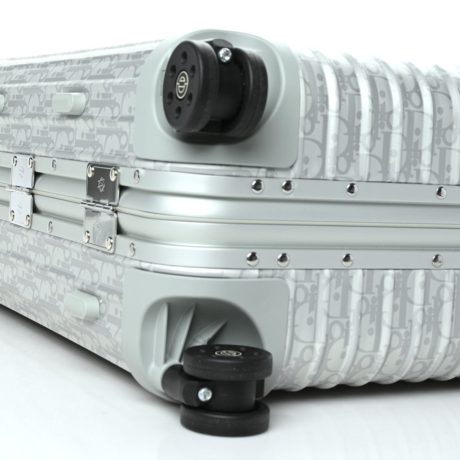 Christian Dior X RIMOWA Aluminum Gradient Cabin Luggage Silver 7 of 8