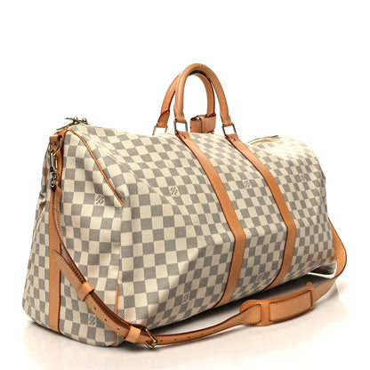 Louis Vuitton Damier Azur Keepall Bandouliere 55 2 of 11