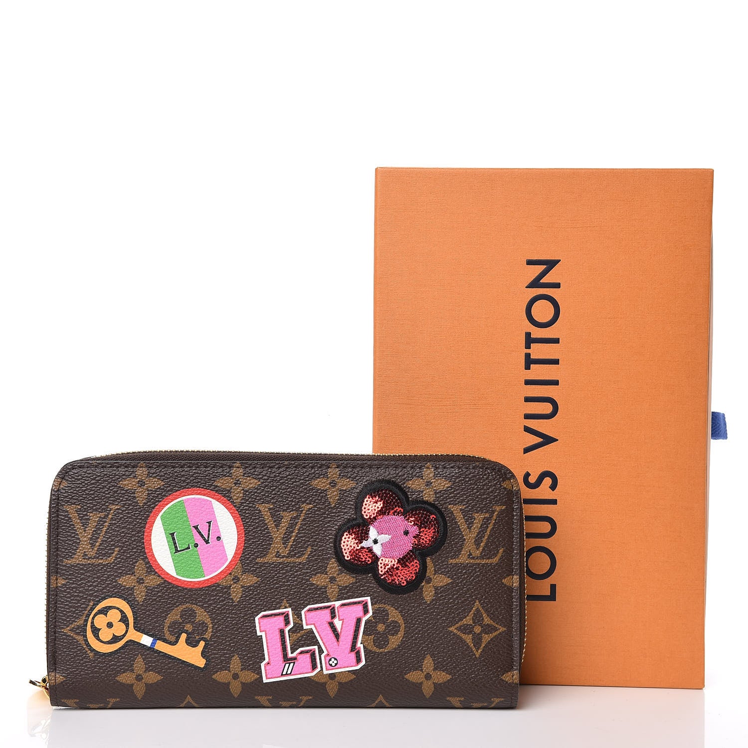 Louis Vuitton Monogram Travel Stickers Zippy Wallet 8 of 8