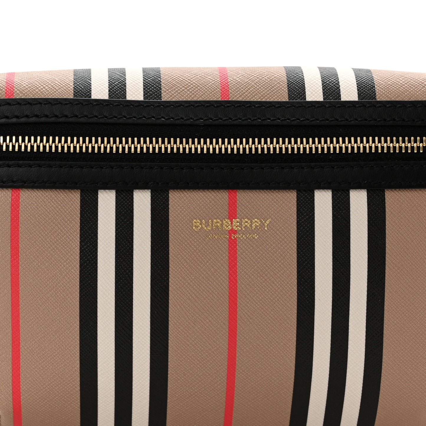 E-Canvas Icon Stripe Sonny Bum Bag Archive Beige