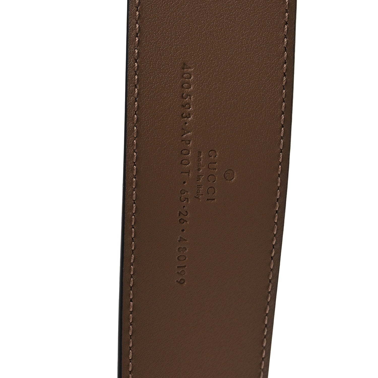 Gucci Calfskin Double G 40mm Belt 65 26 Porcelain Rose 3 of 5